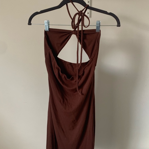 brown summer dress - Picture 3 of 3